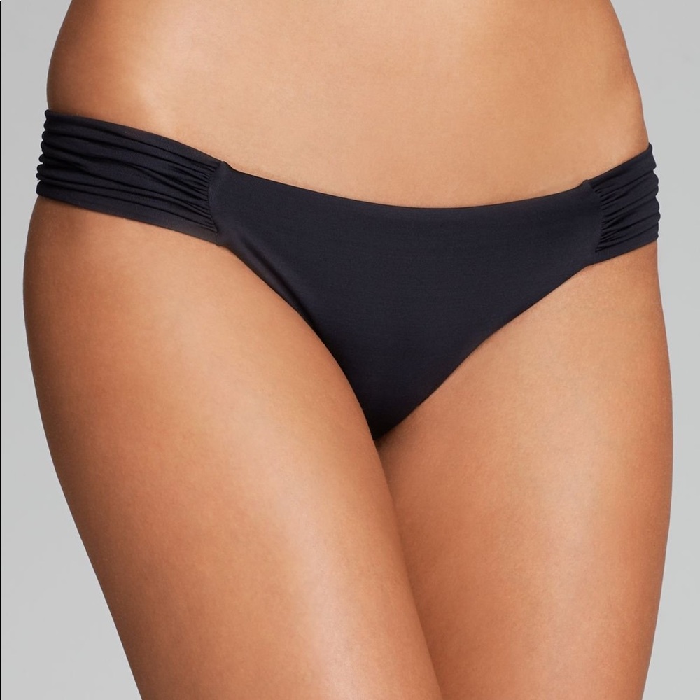 Vitamin A Ruched Hipster cheeky-cut bikini bottoms